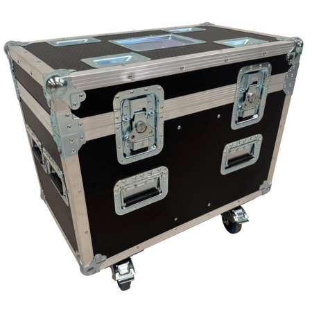 Twin Chauvet Maverick Force 2 Beamwash Flightcase